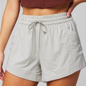 Fabletics Gray Ripstop Shorts - NWT